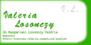 valeria losonczy business card